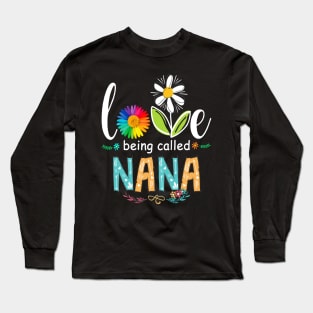 I Love being called Nana Sunflower Long Sleeve T-Shirt